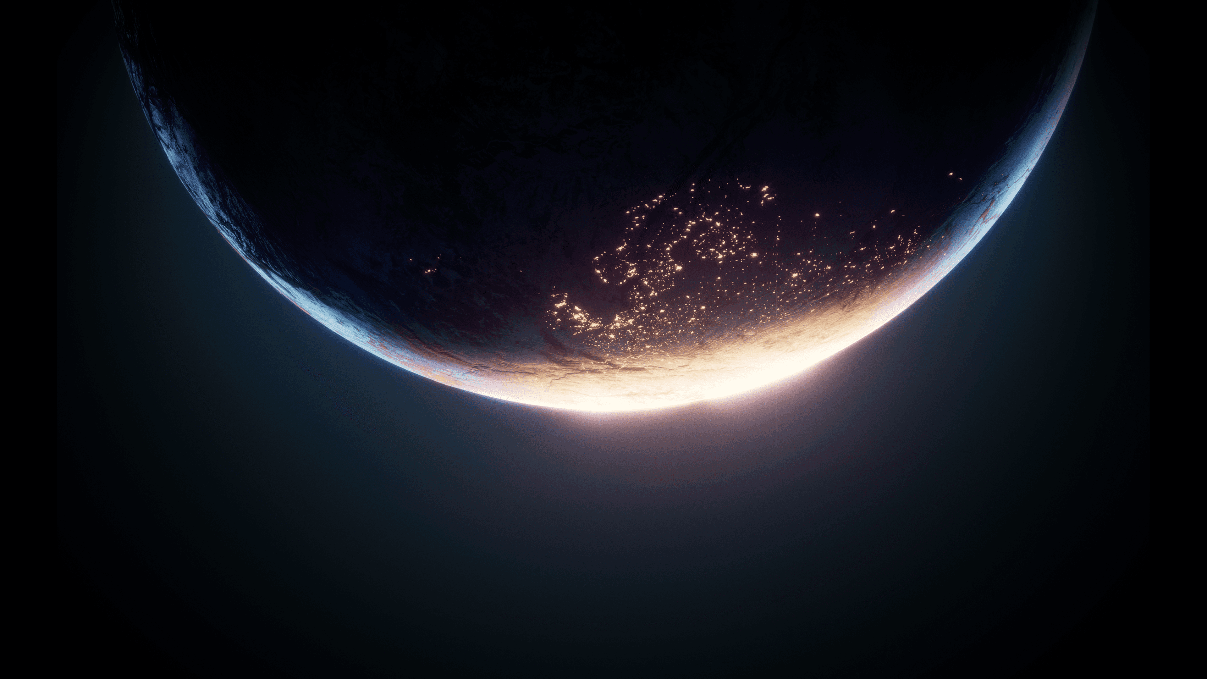 Bottom part of the globe